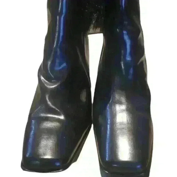 BFY Faux Fur Black Boots sz 10 - Picture 2 of 4